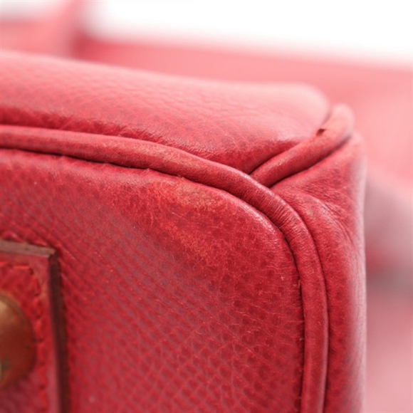 HERMÈS 1996 Birkin 30 Gold Hardware Courchevel Leather Red Vermillon - Picture 7 of 16